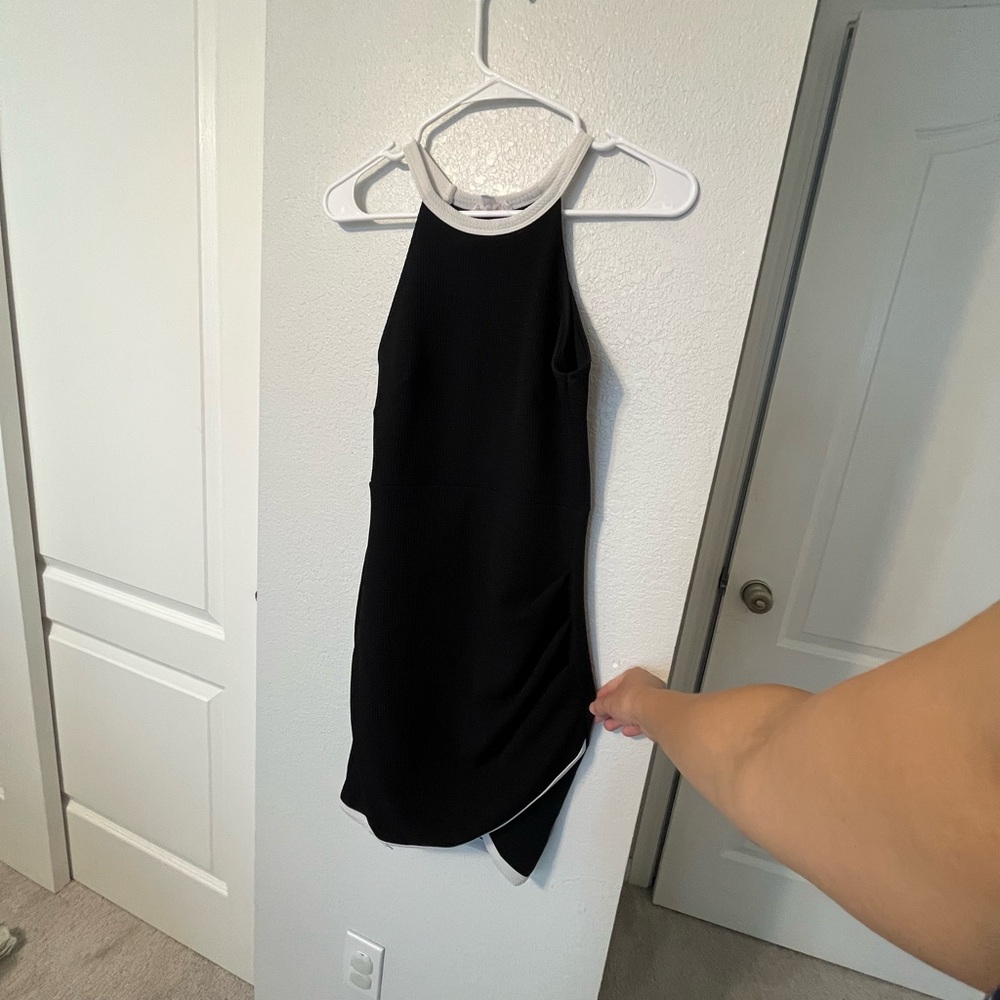 A'GACI Black and White dress
